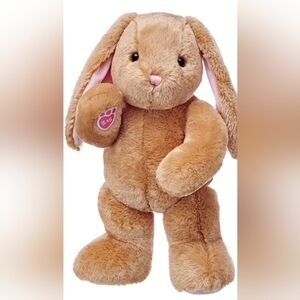 Build A Bear Bunny Rabbit Pawlette Classic Beige Pink Plush Stuffed Animal BAB